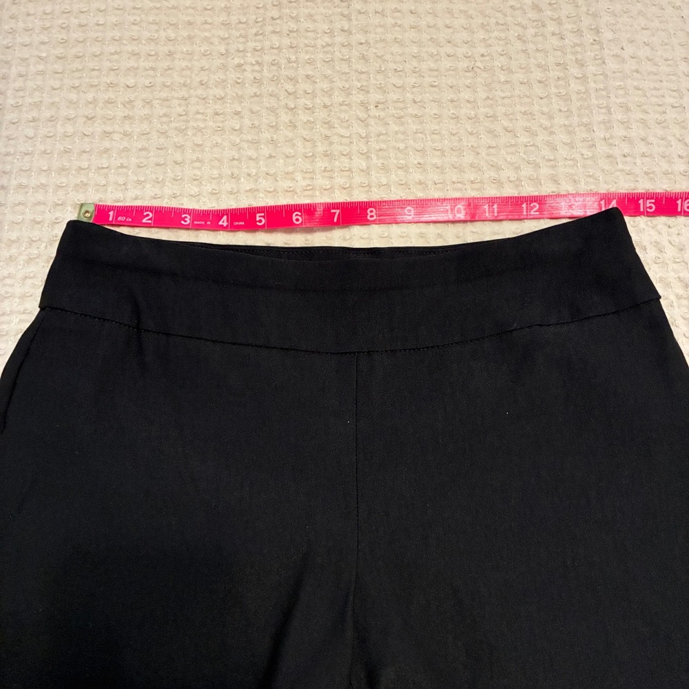 Chico's So Slimming Capri Pants XS black stretch pull-on resort coastal - Picture 6 of 9
